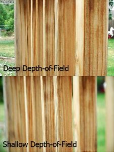 depth of field example